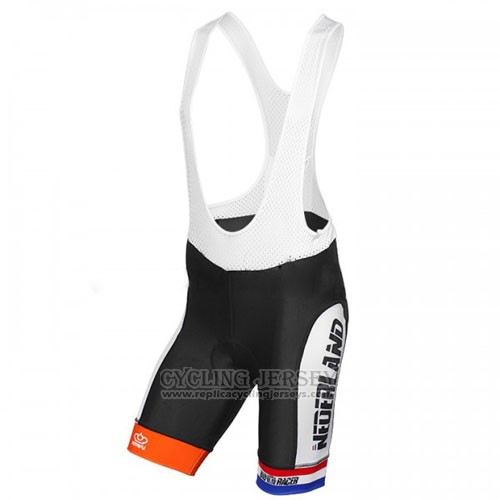 2016 Cycling Jersey Netherlands Orange and Blue Short Sleeve and Bib Short